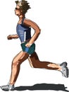 Running athlete