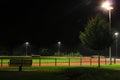 Running track at night