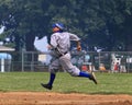 Running the bases Royalty Free Stock Photo