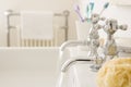 Running bathroom sink Royalty Free Stock Photo