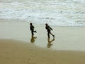 Running Children on the beach