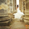 Running bride Royalty Free Stock Photo