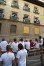 Running of the Bulls Crowd Royalty Free Stock Photo