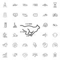 Running cheetah icon. Universal set of speed for website design and development, app development Royalty Free Stock Photo