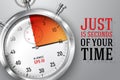 Running clocks concept - Just 15 seconds of your Royalty Free Stock Photo