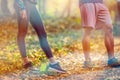 Running Close up of male legs and shoes. Man athlete fitness runner running shoes. Trail running concept Royalty Free Stock Photo