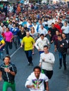 Running crowd of people Royalty Free Stock Photo