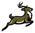 Running deer mascot