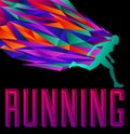Running Design - Female silhouette runninG