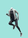 Running female mannequin. Royalty Free Stock Photo