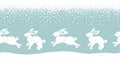 Running hares Royalty Free Stock Photo