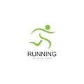 running human logo design marathon logo template running club or sports club.