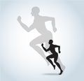 Running icon symbol vector