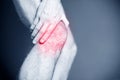 Running injury, knee pain Royalty Free Stock Photo