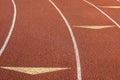 Running Lanes Track and Field Royalty Free Stock Photo