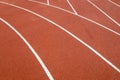 The running line track rubber lanes Royalty Free Stock Photo