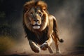 Running Lion