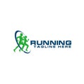 Running Logo Vector Art Logo Template and Illustration