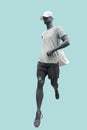 Running male mannequin