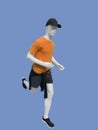 Running male mannequin.