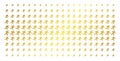 Running Man Gold Halftone Pattern