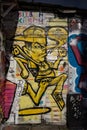 Running man graffiti found in Shoreditch