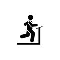Running, man, sports, gym, exercise icon. Element of gym pictogram. Premium quality graphic design icon. Signs and symbols Royalty Free Stock Photo