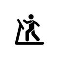 Running, man, sports, gym, exercise, training icon. Element of gym pictogram. Premium quality graphic design icon. Signs and Royalty Free Stock Photo