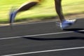 Running a Race Royalty Free Stock Photo