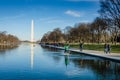 Running into Reflecting Pool - Washington DC