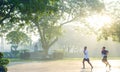 Running in Rizal Park