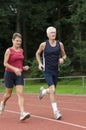 Running Seniors Royalty Free Stock Photo