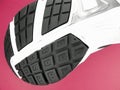 Running Shoes Bottom Closeup (Brand New) Royalty Free Stock Photo