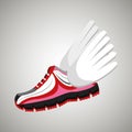 Running shoes design Royalty Free Stock Photo