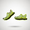 Running shoes design Royalty Free Stock Photo
