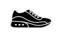 Running shoes icon fitness. Simple style sneaker. Royalty Free Stock Photo