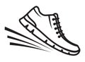 Running shoes icon Royalty Free Stock Photo