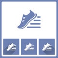 Running shoes icon on white background Royalty Free Stock Photo