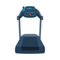 Running simulator. Treadmill. Gym tool. Time to run. Royalty Free Stock Photo