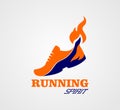 Running Spirit Logo, Shoes Logo