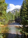 Running Stream in the Season of Autumn in Colorado Royalty Free Stock Photo