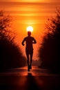 Running into the Sunrise - A Symbol of Endurance and Determination