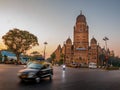 Running taxis near BMC municipal building a UNESCO World Heritage Site in Mumbai