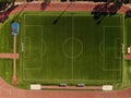 Running track and soccer field stadium Royalty Free Stock Photo