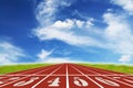 Running track Royalty Free Stock Photo