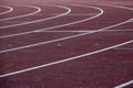 Running track. Empty sports arena Royalty Free Stock Photo