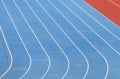 Running track field sports stadium Royalty Free Stock Photo