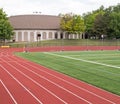Running track, Frank Bailey Field, Union College Royalty Free Stock Photo