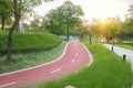 Running track in the Fushan Park.