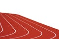 Running Track Isolated Royalty Free Stock Photo